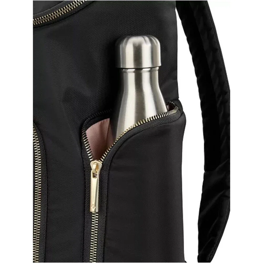 Samsonite Black Men's Travel Backpack with Gold Hardware, women’s bag 🏖️